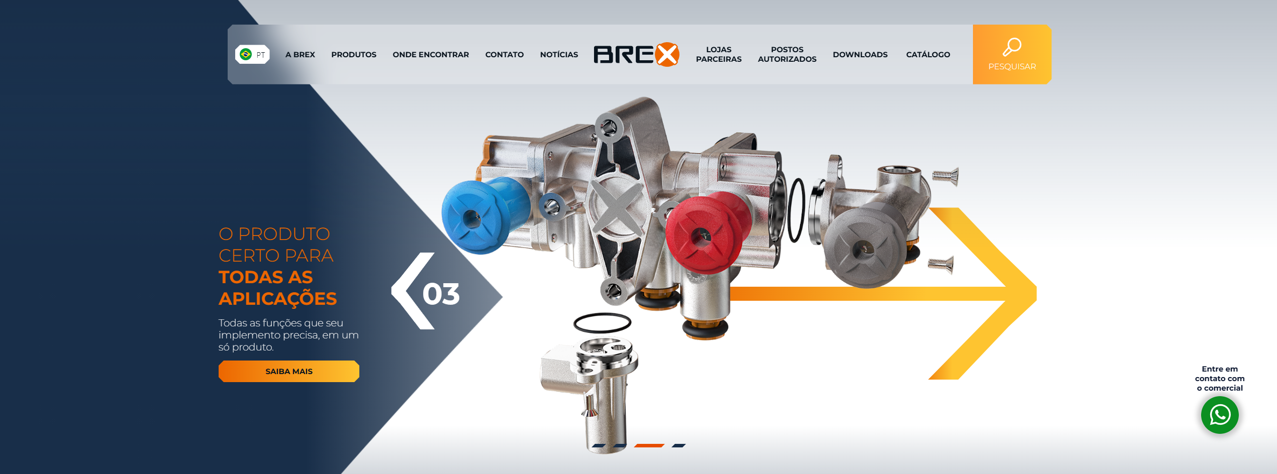 Site desenvolvido para Brex