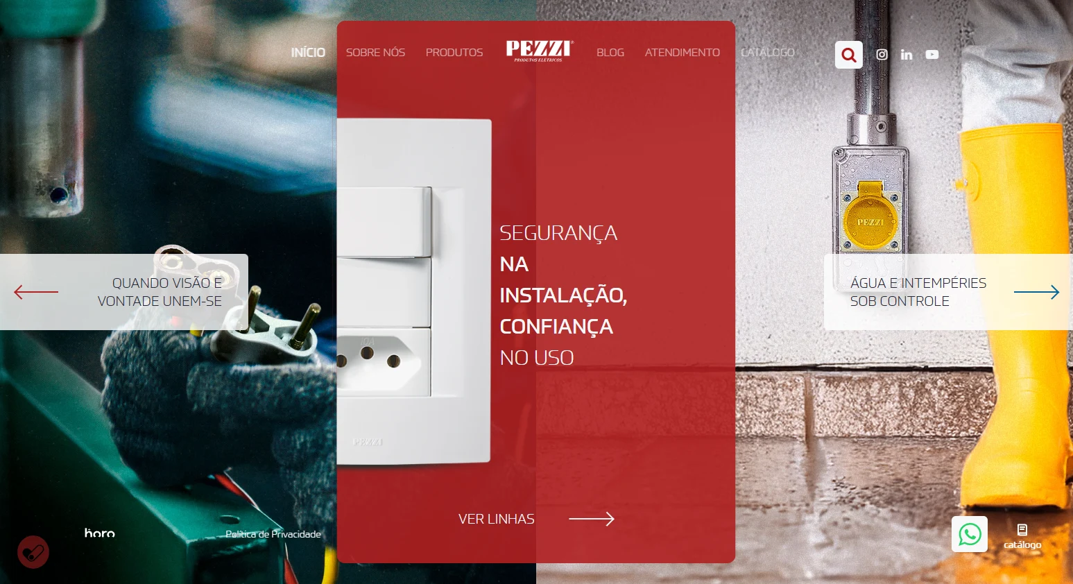 Site desenvolvido para Pezzi